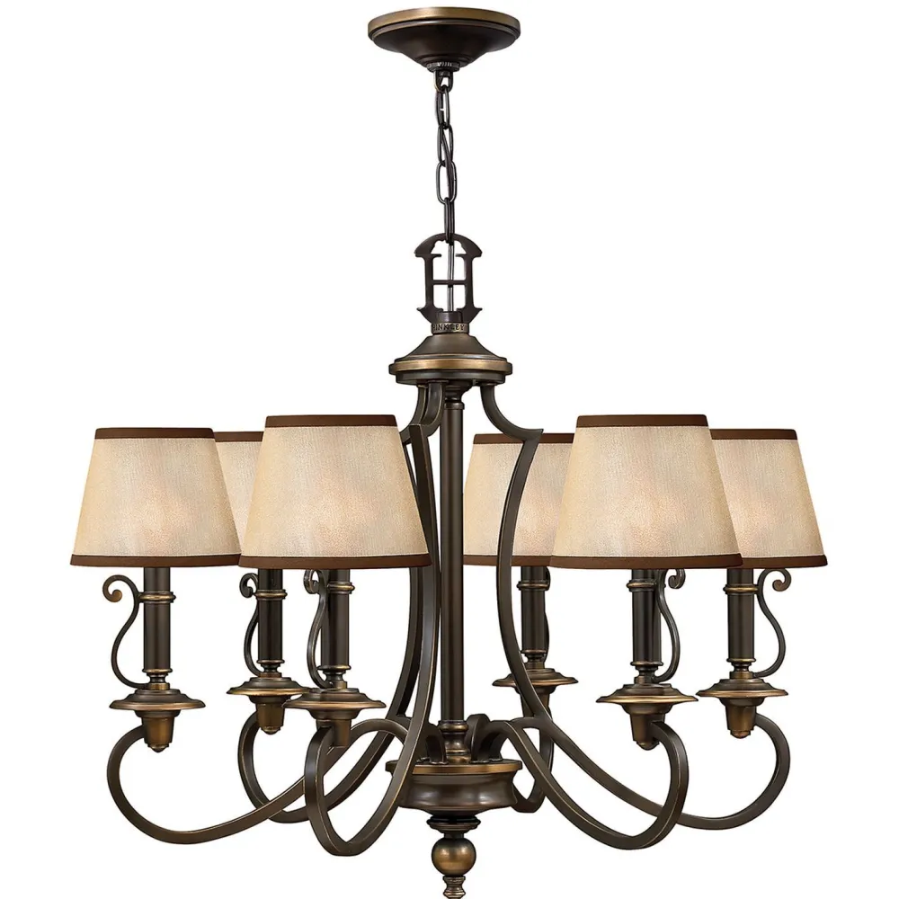 Elstead Kronleuchter ANABELL 9 Creme Ø71cm kürzbar Lampe* Wohnzimmerlampen|Designerlampen