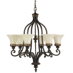 Elstead Kronleuchter ANABELL 1 6-flmg Lampe Landhaus* Rustikale Lampen|Designerlampen