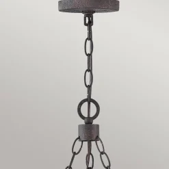 Elstead Kronleuchter außen Ø 61 cm IP44 E14 Metall Glas Ring* Metall Lampen|Rustikale Lampen