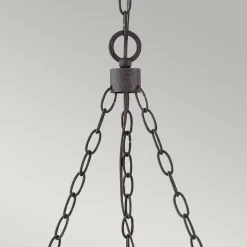 Elstead Kronleuchter außen Ø 61 cm IP44 E14 Metall Glas Ring* Metall Lampen|Rustikale Lampen