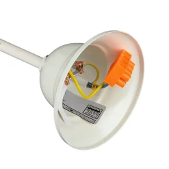 Lamkur Kronleuchter Beige Landhaus Stoff Esstisch Lampe* Wohnzimmerlampen|Stofflampen