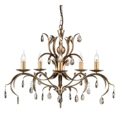 Elstead Kronleuchter CANDELA 10 Bronze Esstisch Lampe* Vintage Lampen|Designerlampen