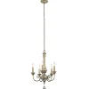 Discount Elstead Kronleuchter CANDELA 13 in Silber Gold Lampe