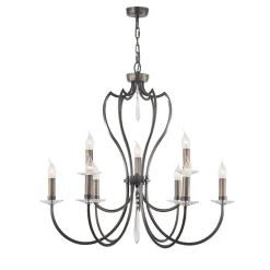 Elstead Kronleuchter CANDELA 12 Messing Lampe in Bronze* Hängelampen|Designerlampen