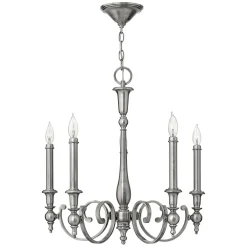 Elstead Kronleuchter CANDELA 16 Nickel 5xE14 kürzbar Lampe* Designerlampen|Kronleuchter