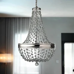 Elstead Kronleuchter CASTELO Rauchglas Ø41cm 8-flmg Lampe* Hängelampen|Designerlampen