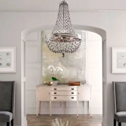 Elstead Kronleuchter CASTELO Rauchglas Ø41cm 8-flmg Lampe* Hängelampen|Designerlampen