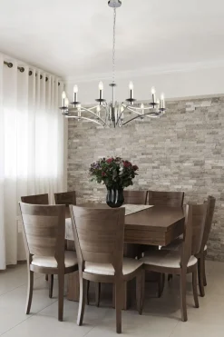 Searchlight Kronleuchter Chrom 12-armig E14 Ø 88 cm H: max. 1,5 m Metall* Hängelampen|Esszimmer Lampen