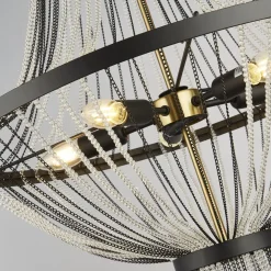 Best Searchlight Kronleuchter Esszimmer Ø 60 cm 5-flammig E14 rund