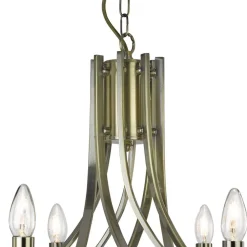 Searchlight Kronleuchter 8-flammig in Messing Antik E14 Metall* Hängelampen|Esszimmer Lampen