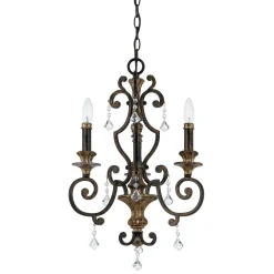 Outlet Elstead Kronleuchter GOTICA 4 Bronze 3-flmg Design Lampe