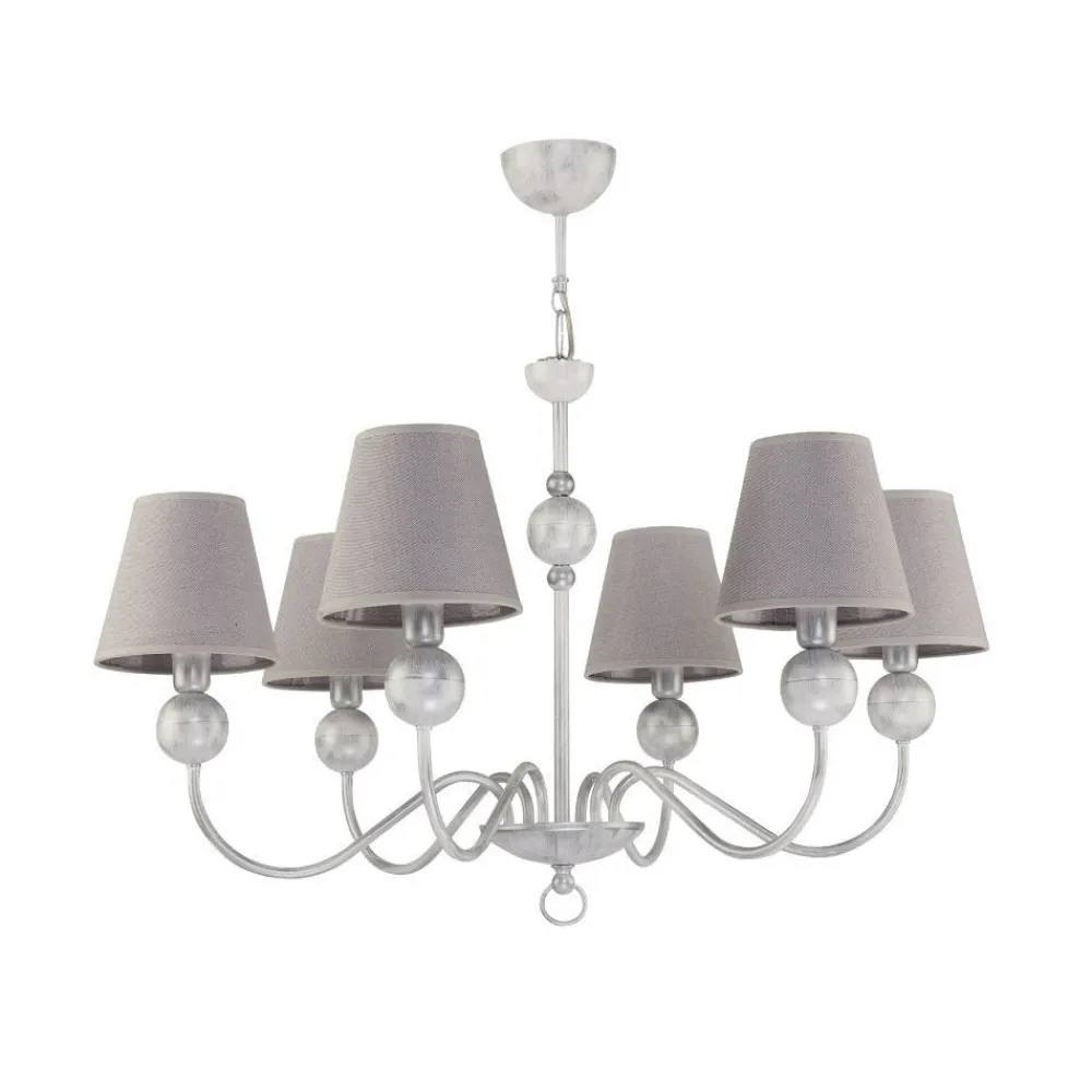 Best Jupiter Kronleuchter Grau Weiß Ø74cm ANTEXIA Esstisch Lampe