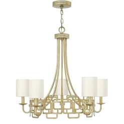 Elstead Kronleuchter HAZAL Gold Silber Ø71cm verstellbar* Moderne Lampen|Designerlampen