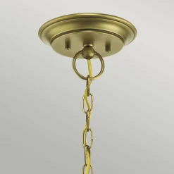 Elstead Kronleuchter in Messing Glasschirm Metall Jugendstil* Jugendstil Lampen|Glaslampen