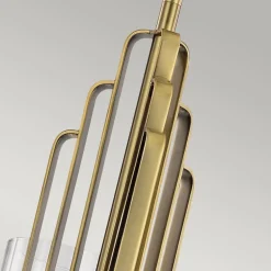 Elstead Kronleuchter Jugendstil 45,9 cm breit 3-flammig E14 in Messing* Hängelampen|Jugendstil Lampen