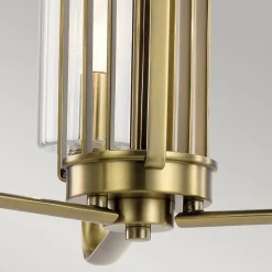 Elstead Kronleuchter Jugendstil 45,9 cm breit 3-flammig E14 in Messing* Hängelampen|Jugendstil Lampen