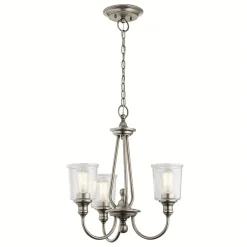 Sale Elstead Kronleuchter Jugendstil Glas Metall 3x E27 LIODA