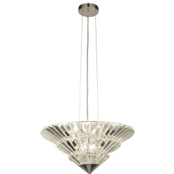 Searchlight Kronleuchter Kristall Ø 50,5 cm 8x G9 Glas* Hängelampen|Esszimmer Lampen