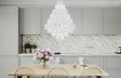 Discount By Rydéns Kronleuchter Kristall Metall B: 58 cm H: max. 120 cm 11x E14