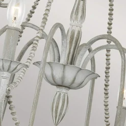 Elstead Kronleuchter Landhaus Shabby B: 81,3 cm H: max. 311 cm Grau* Hängelampen|Schlafzimmer Lampen