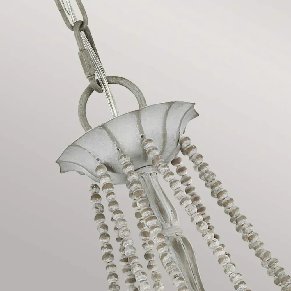 Elstead Kronleuchter Landhaus Shabby B: 81,3 cm H: max. 311 cm Grau* Hängelampen|Schlafzimmer Lampen