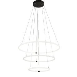 Outlet Searchlight Kronleuchter LED Schwarz Weiß 3000 K 7195 lm Ø 79 cm