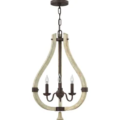 Elstead Kronleuchter Massivholz Tiefe bis 3,3m Antik Wohnzimmer* Holzlampen|Kronleuchter