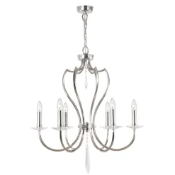 Clearance Elstead Kronleuchter Messing massiv in Nickel