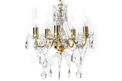 Invicta Interior Kronleuchter Metall Acryl Kerzen 5-flammig E14