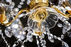 Invicta Interior Kronleuchter Metall Acryl Kerzen 5-flammig E14