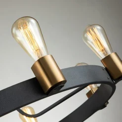 Hot Elstead Kronleuchter Metall E27 D: 82,9 cm H: max. 122,5 cm