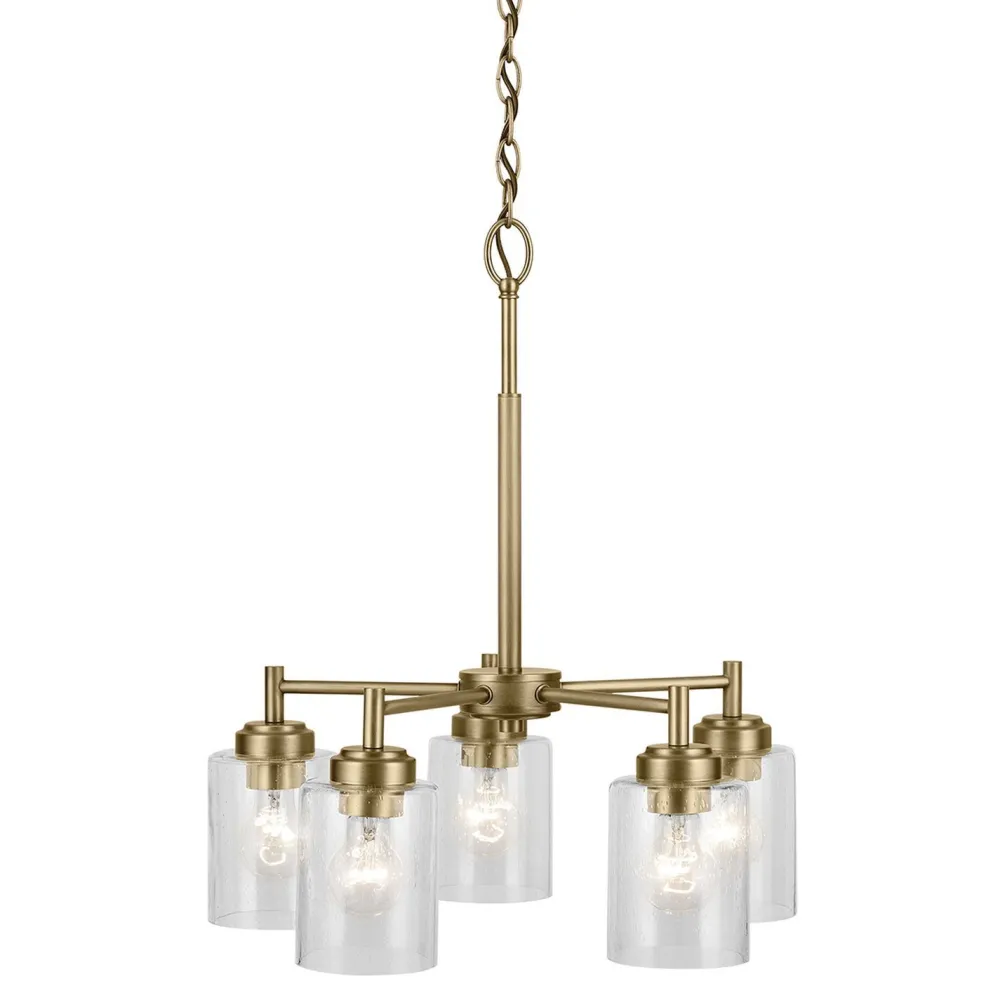 Discount Elstead Kronleuchter Metall Glas 50,2 cm breit H: max. 144,4 cm