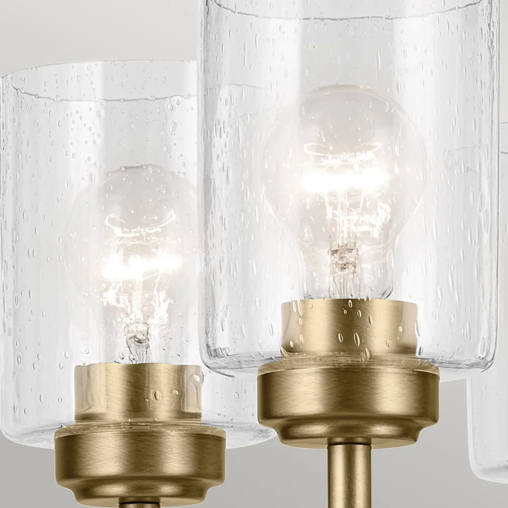 Discount Elstead Kronleuchter Metall Glas 50,2 cm breit H: max. 144,4 cm