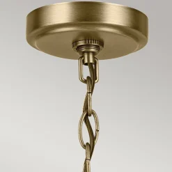 Discount Elstead Kronleuchter Metall Glas 50,2 cm breit H: max. 144,4 cm