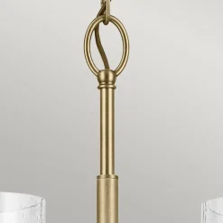 Discount Elstead Kronleuchter Metall Glas 50,2 cm breit H: max. 144,4 cm