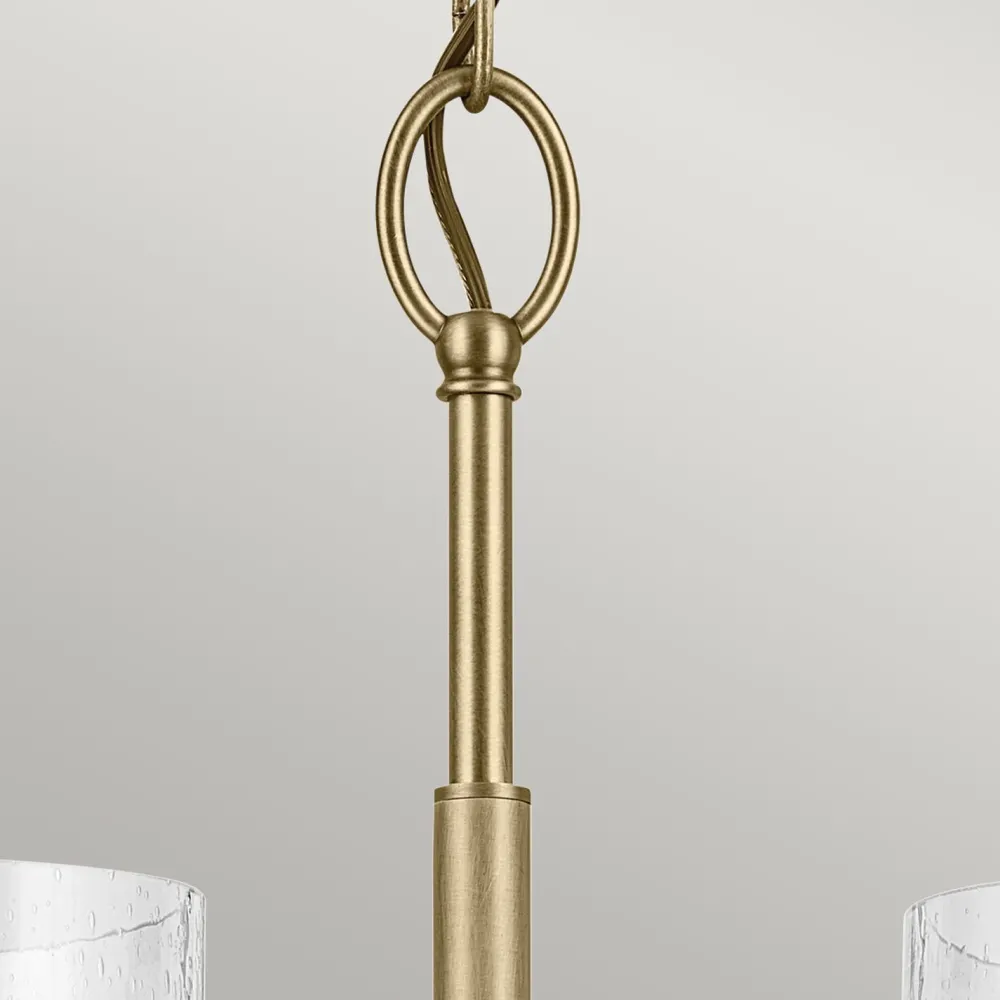 Discount Elstead Kronleuchter Metall Glas 50,2 cm breit H: max. 144,4 cm