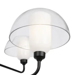 Maytoni Kronleuchter Metall Glas E14 90,6 cm breit Schwarz Weiß* Deckenleuchten|Esszimmer Lampen