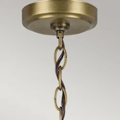 Elstead Kronleuchter Metall Glas B: 66 cm H: max. 145,2 cm 6x E27* Hängelampen|Wohnzimmerlampen