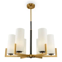 Maytoni Kronleuchter Metall Glas B: 67 cm E27 Modern KAYA