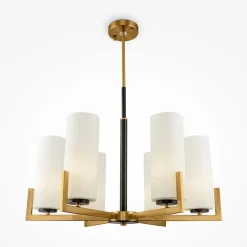 Maytoni Kronleuchter Metall Glas B: 67 cm E27 Modern KAYA