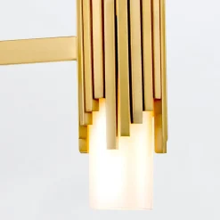 Elstead Kronleuchter Metall Glas B: 66 cm H: max. 141,4 cm 6x E14* Hängelampen|Wohnzimmerlampen