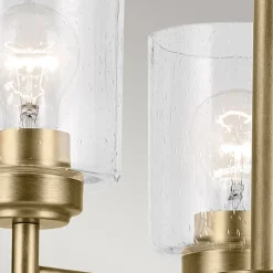 Elstead Kronleuchter Metall Glas 45,8 cm breit H: max. 140,3 cm* Hängelampen|Wohnzimmerlampen