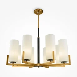 Outlet Maytoni Kronleuchter Metall Glas B: 76 cm E27 Modern KAYA