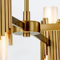 Elstead Kronleuchter Metall Glas 83,8 cm breit Modern verstellbar* Wohnzimmerlampen|Esszimmer Lampen