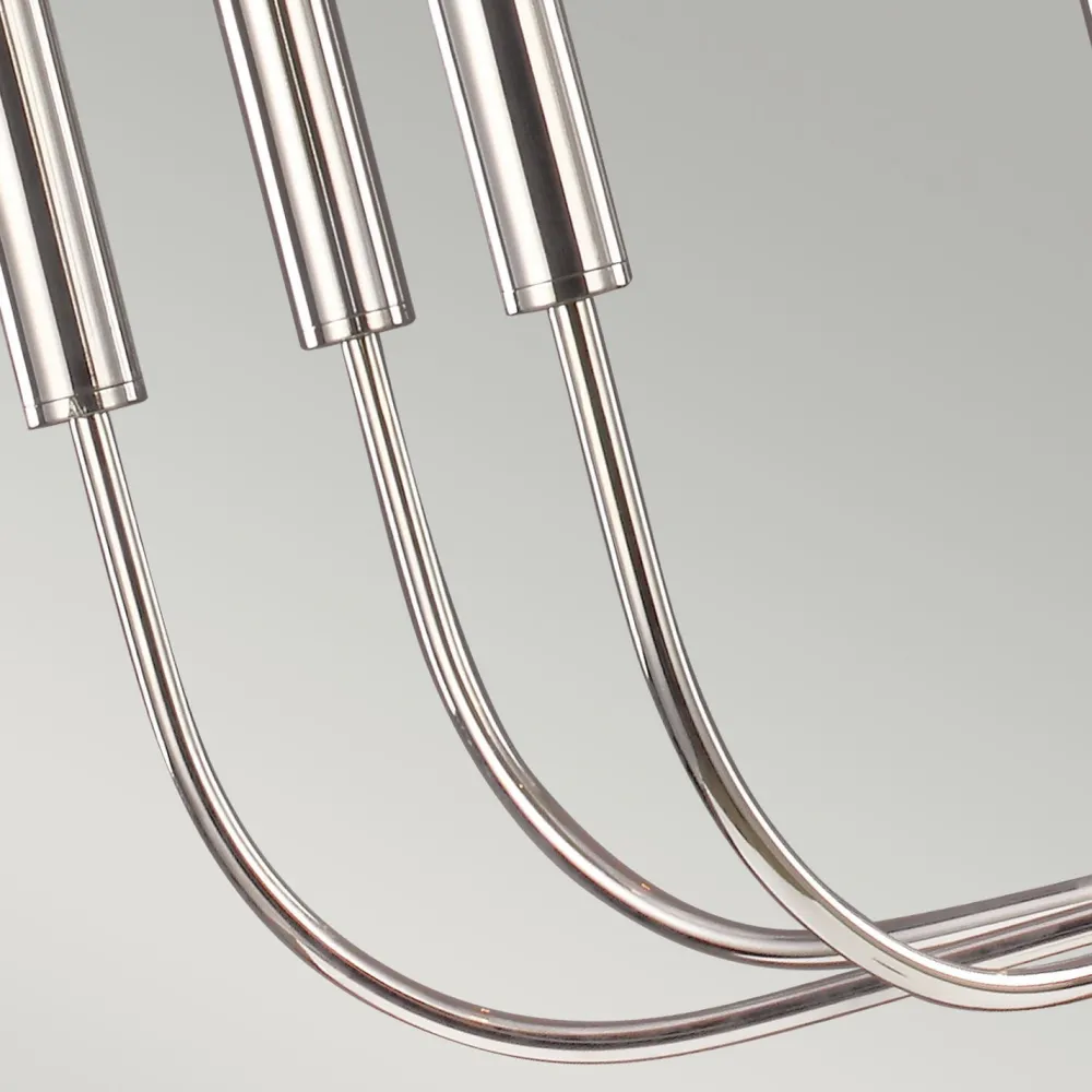 Sale Elstead Kronleuchter Metall Jugendstil in Nickel Ø76cm 9-armig