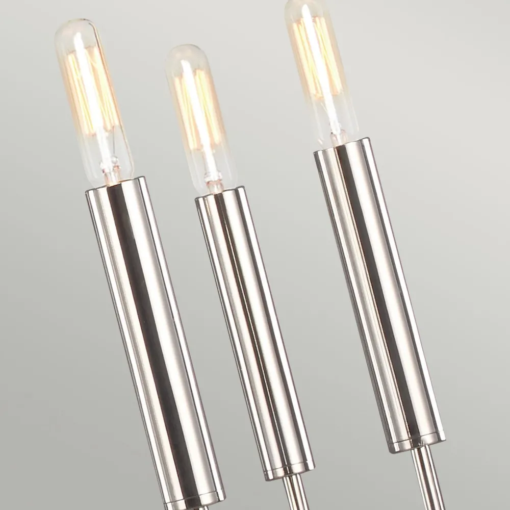 Sale Elstead Kronleuchter Metall Jugendstil in Nickel Ø76cm 9-armig