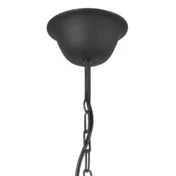 Lamkur Kronleuchter Metall Rustikal 6-armig E14 Schwarz* Hängelampen|Kronleuchter