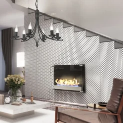 Lamkur Kronleuchter Metall Rustikal 6-armig E14 Schwarz* Hängelampen|Kronleuchter