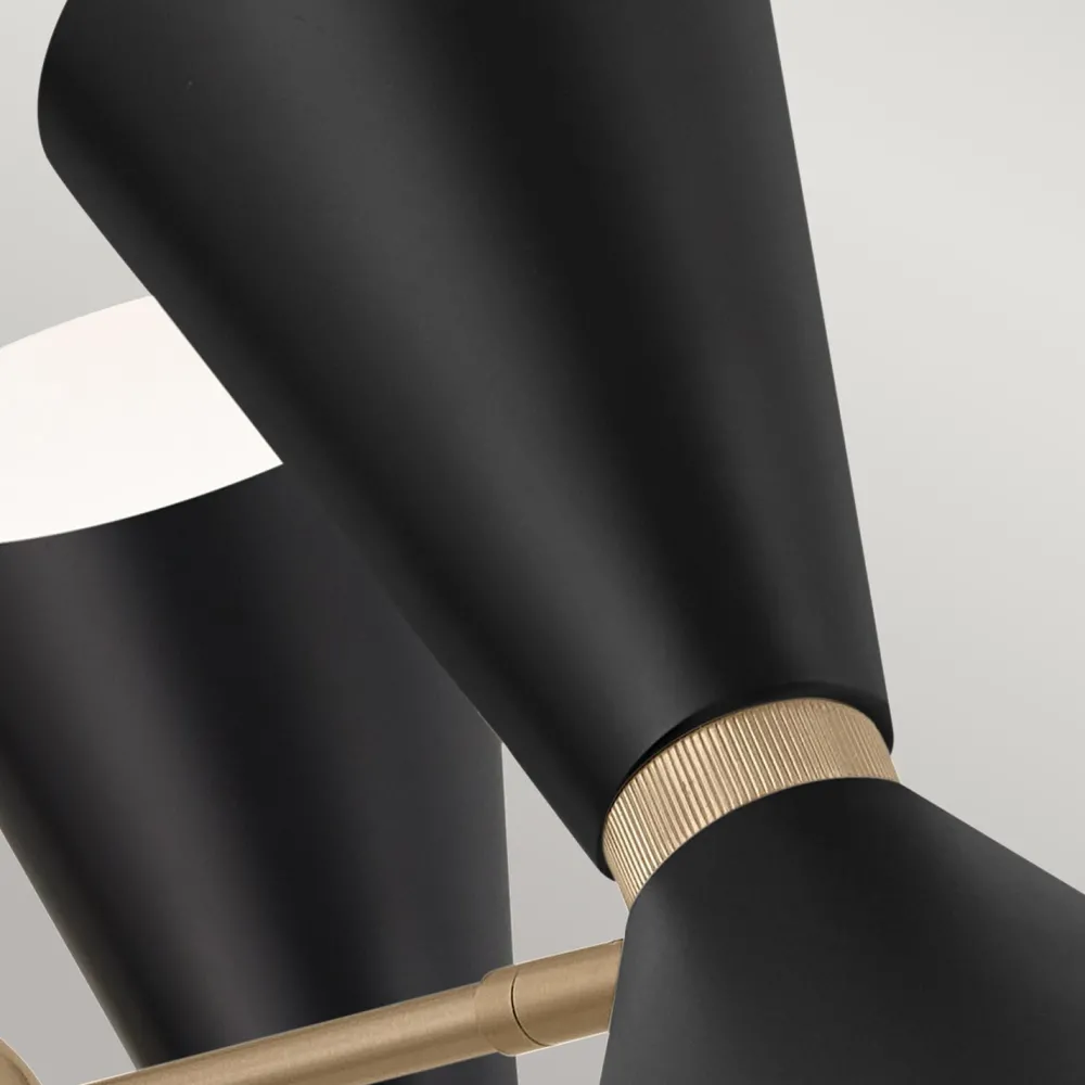 Discount Elstead Kronleuchter Metall verstellbar B: 78 cm 6x E27 Modern