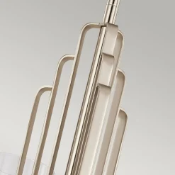 Elstead Kronleuchter mit Schirm Ø 45, 9cm Jugendstil Metall Glas* Hängelampen|Esszimmer Lampen